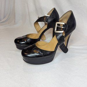 Ninewest Cawley Patent Leather Platform Heels
